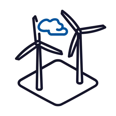 High proportion of renewable energies